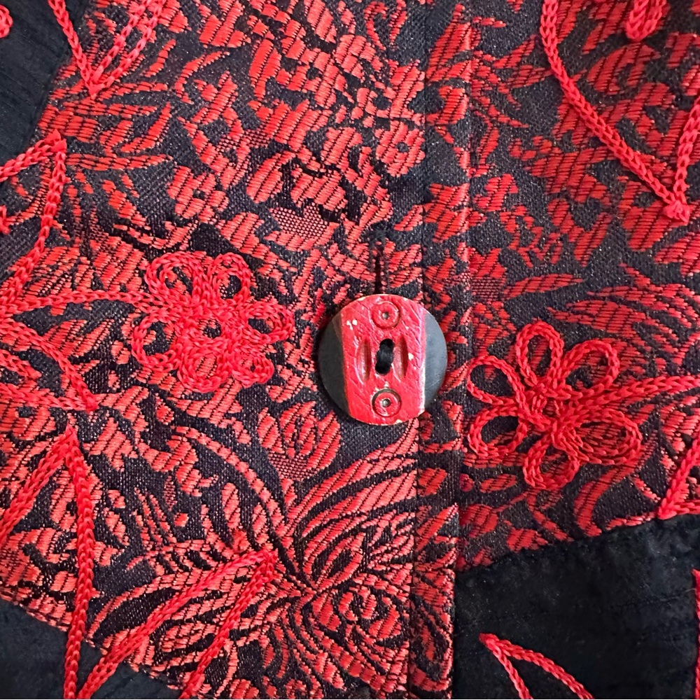 Alex Kim Embroidered Patchwork Jacket Animal Prin… - image 5